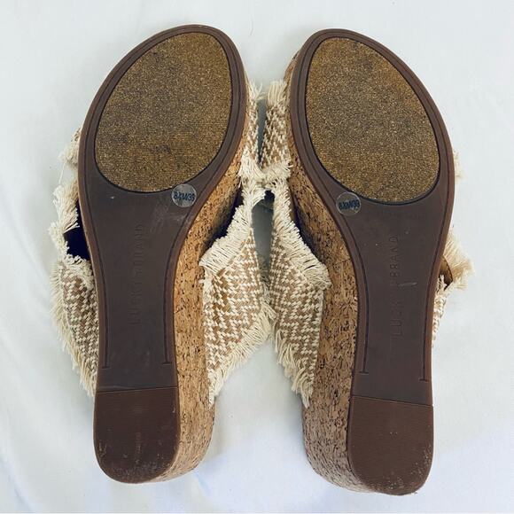 Lucky Brand Cork Wedges Size 8.5 - Picture 7 of 8